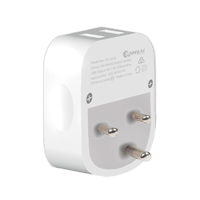 Sansai Travel Adaptor w/ USB-C And USB-A Port - AU/ZA Region