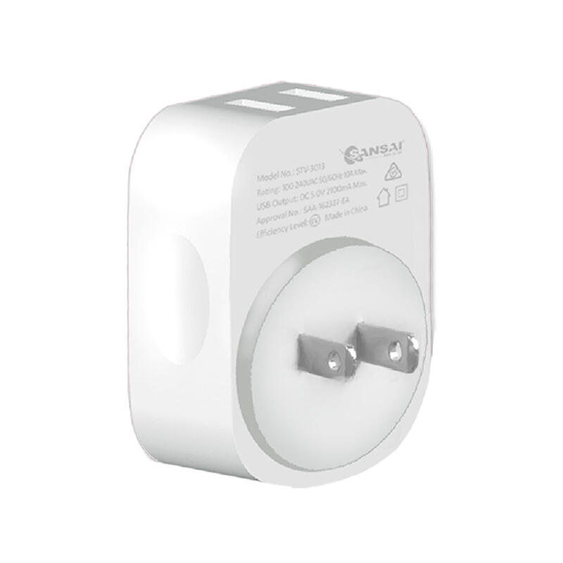 Sansai Travel Adaptor w/ USB-C And USB-A Port - AU/Japan Region