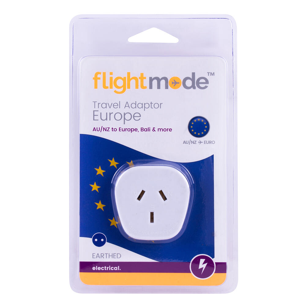 Flightmode Outbound Europe Type C Adapter Europe And Bali - White