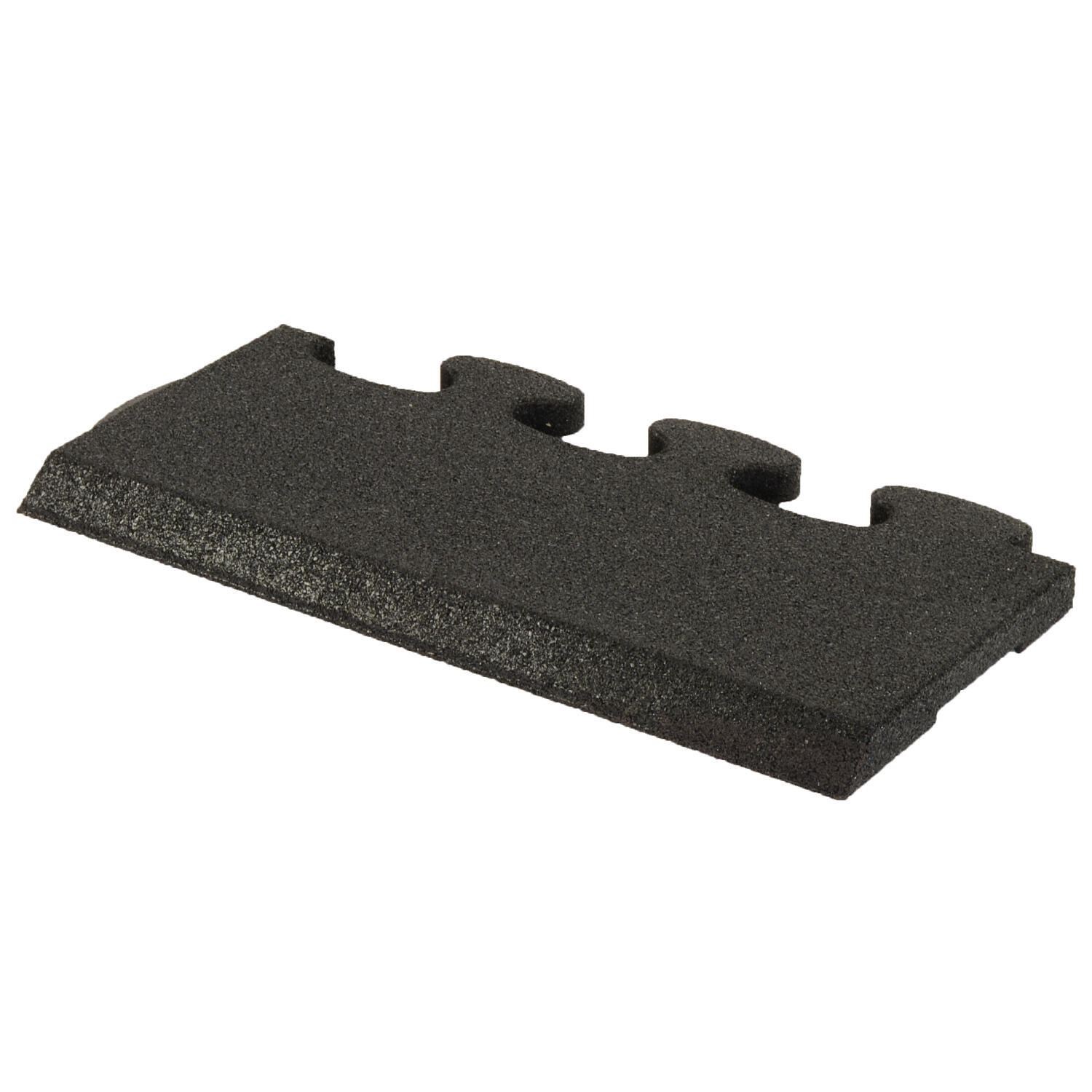 Sportboden Puzzle 3D Gymallrounder Randstück schräg 30 mm Fitness 2/3