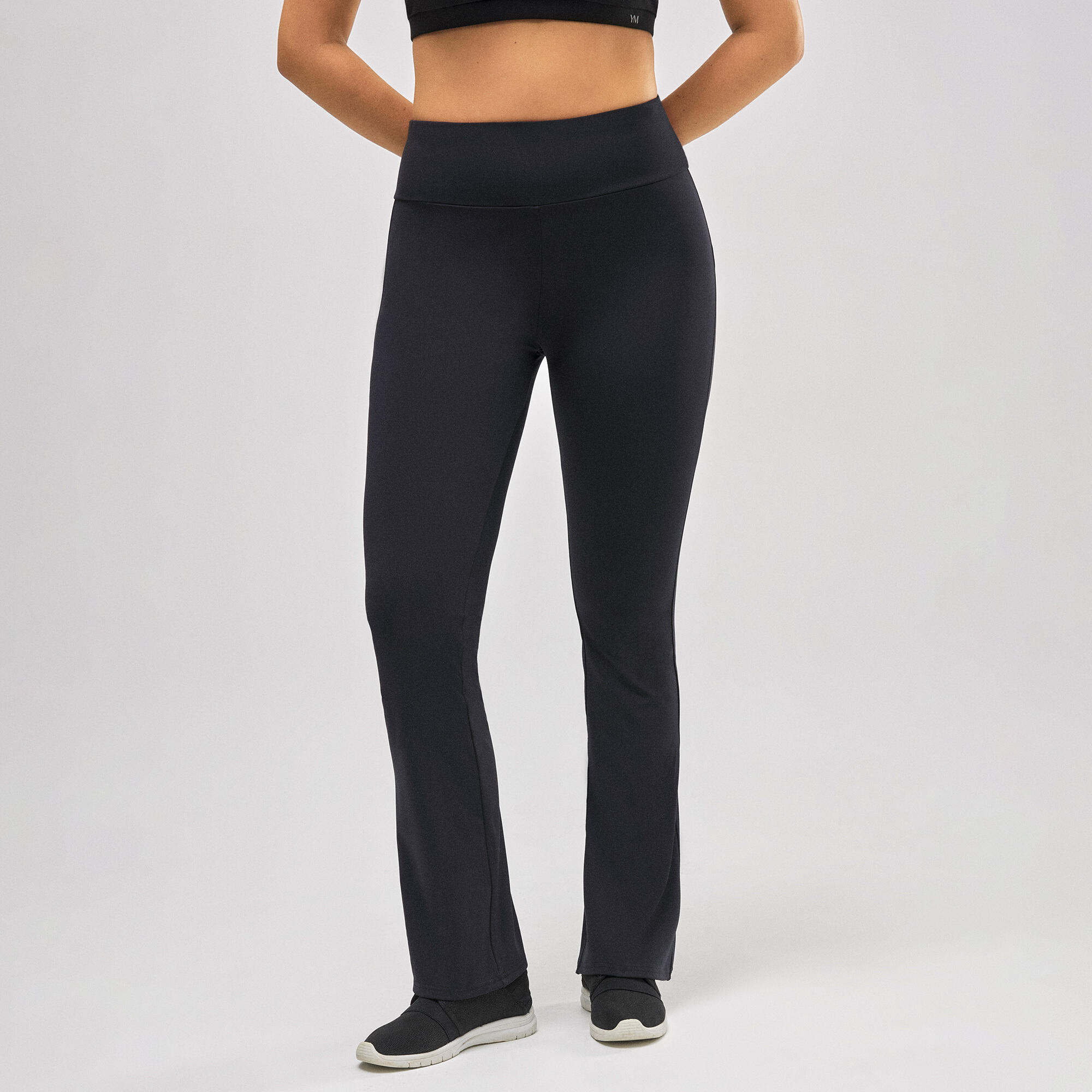 TÉRMICO Leggings deportivos flare interior afelpado negro YSABEL
