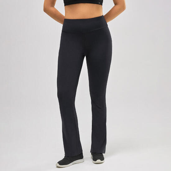 TÉRMICO Leggings deportivos flare interior afelpado negro