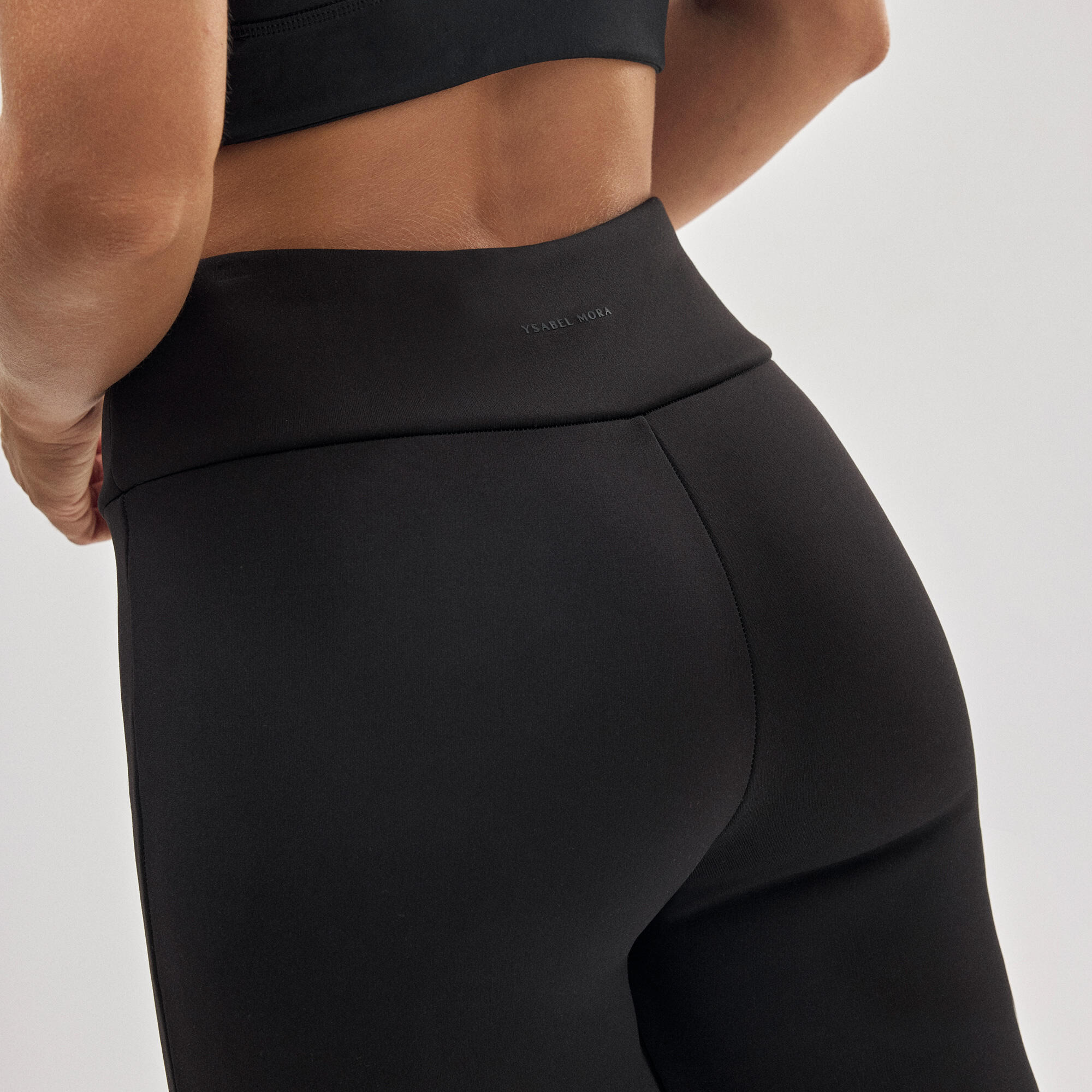 ULTRA TÉRMICO Leggings flare estilo deportivo afelpado polar negro 5/7