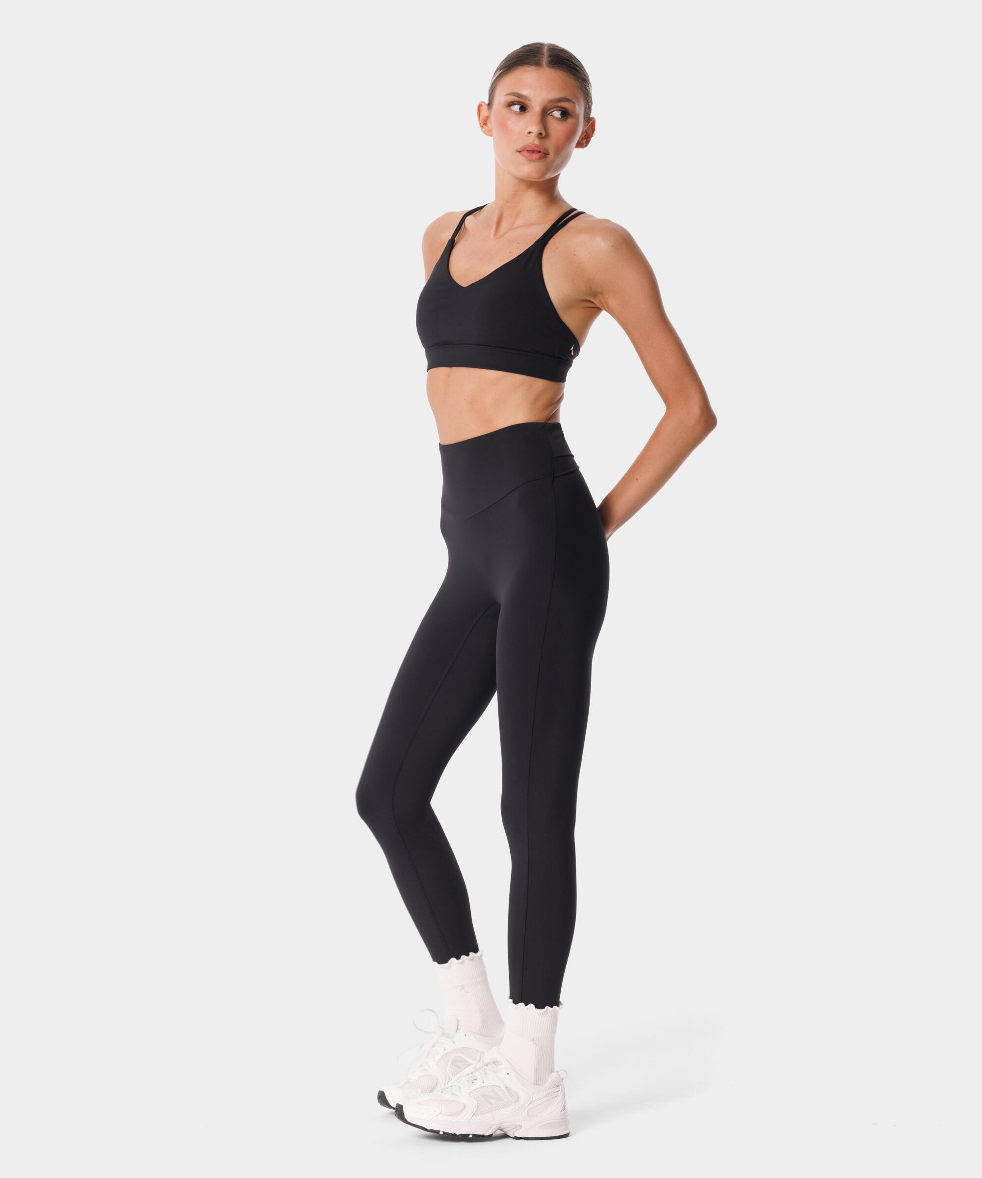 Legginsy sportowe dla kobiet z kopertowym tyłem Carpatree Balletcore 5/6