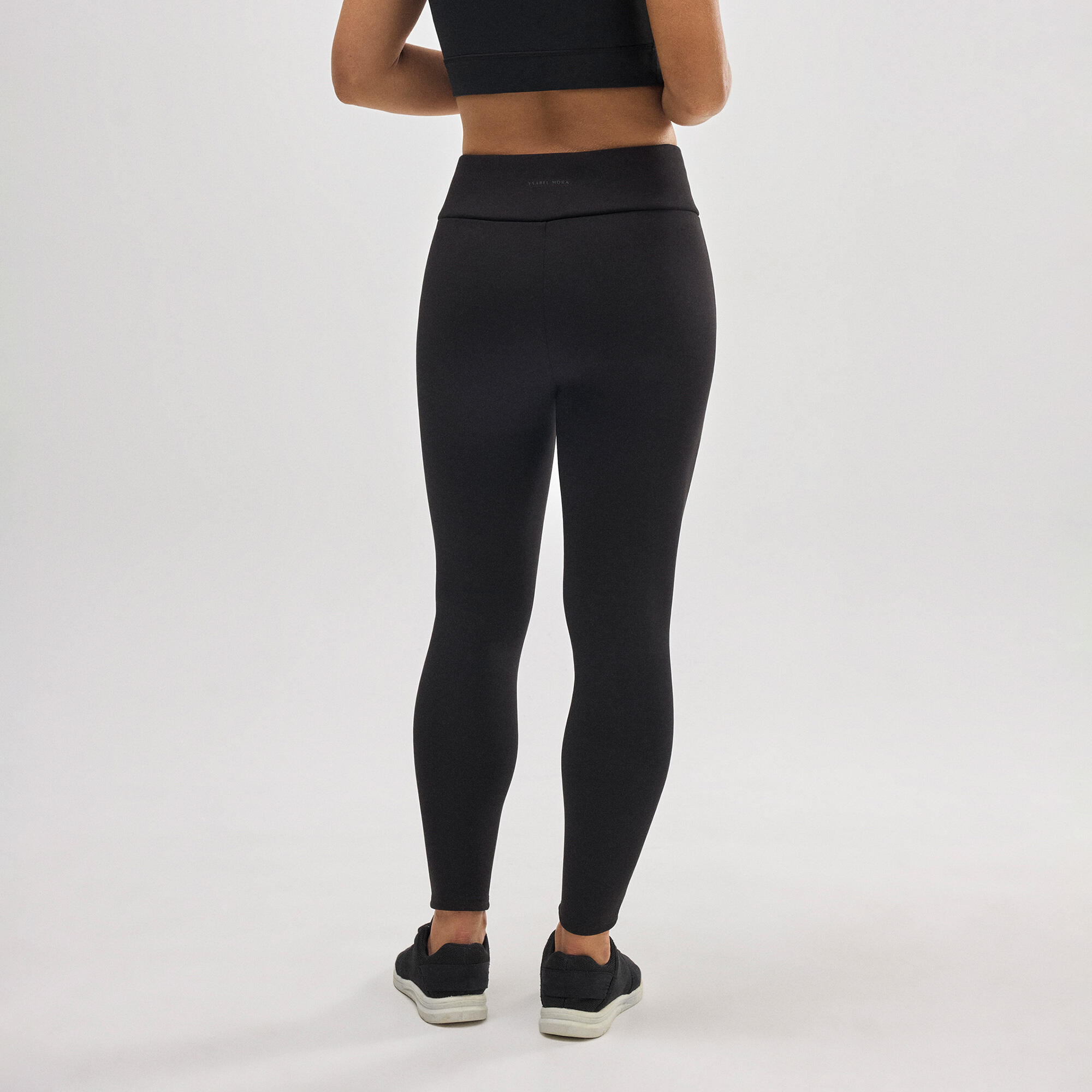 Legging de sport thermique en polaire noire 5/7