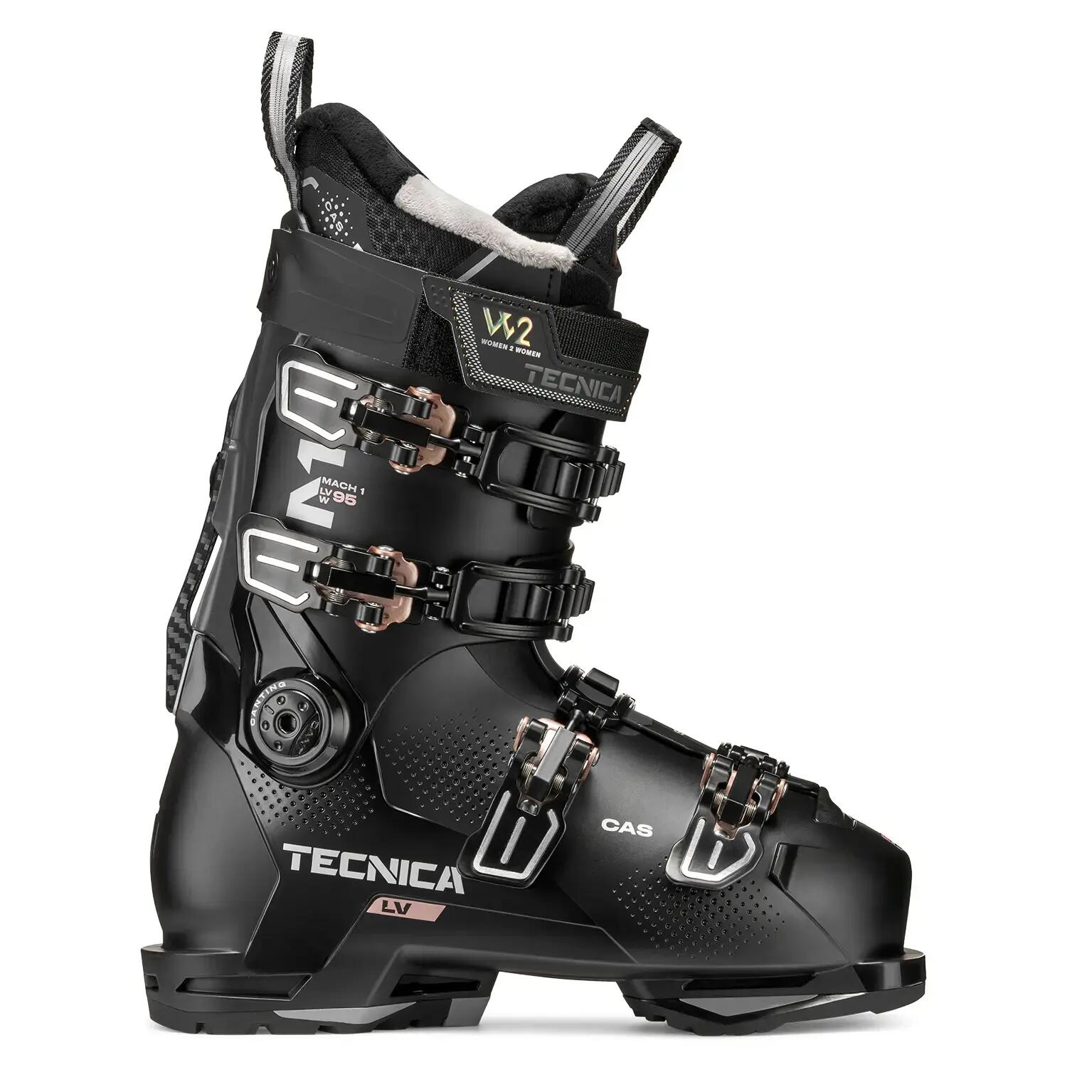 Tecnica Mach1 lv 95 w td2 gw Donna Stivali da sci Nero 1/1