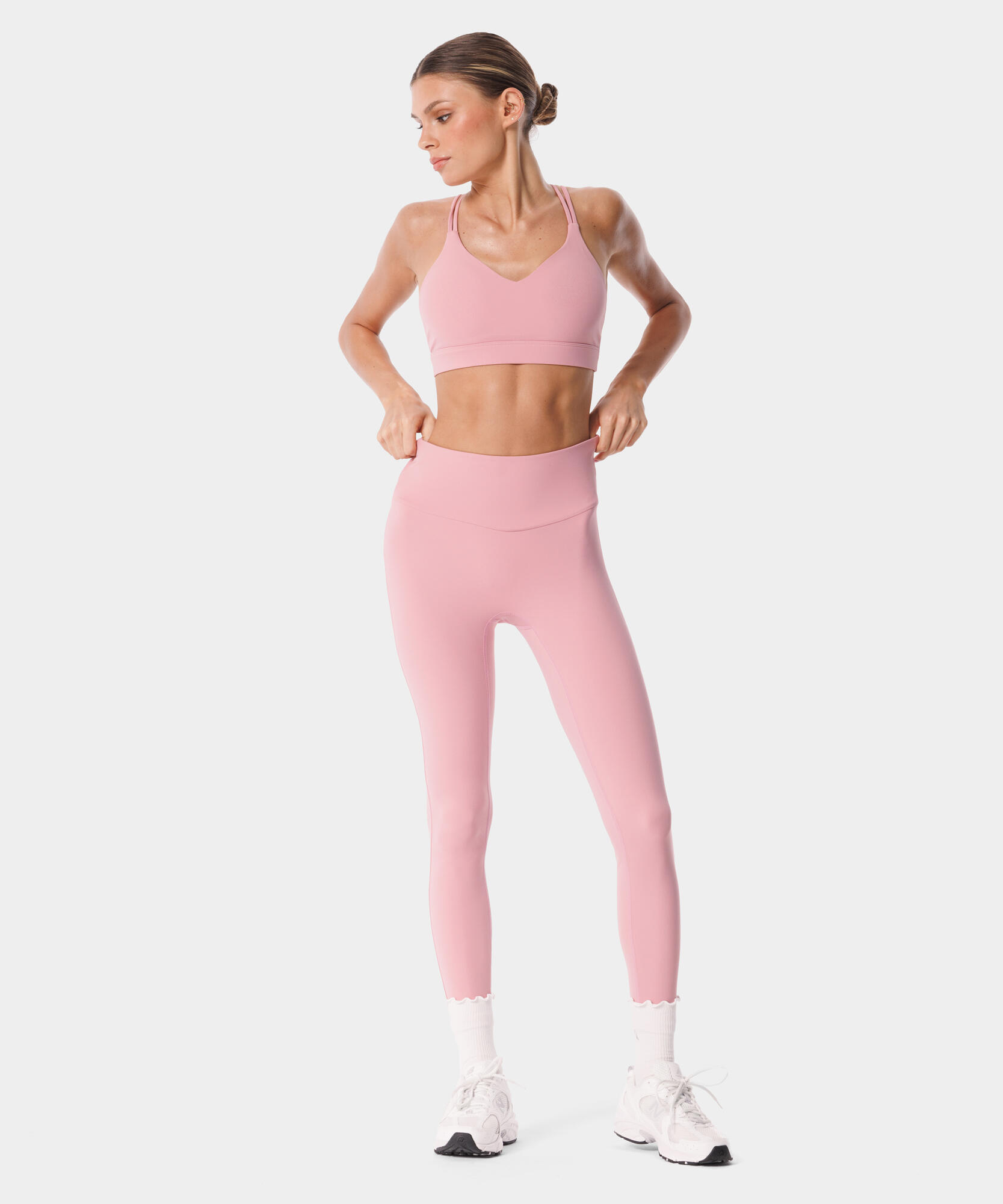 Legginsy sportowe dla kobiet z kopertowym tyłem Carpatree Balletcore 2/6