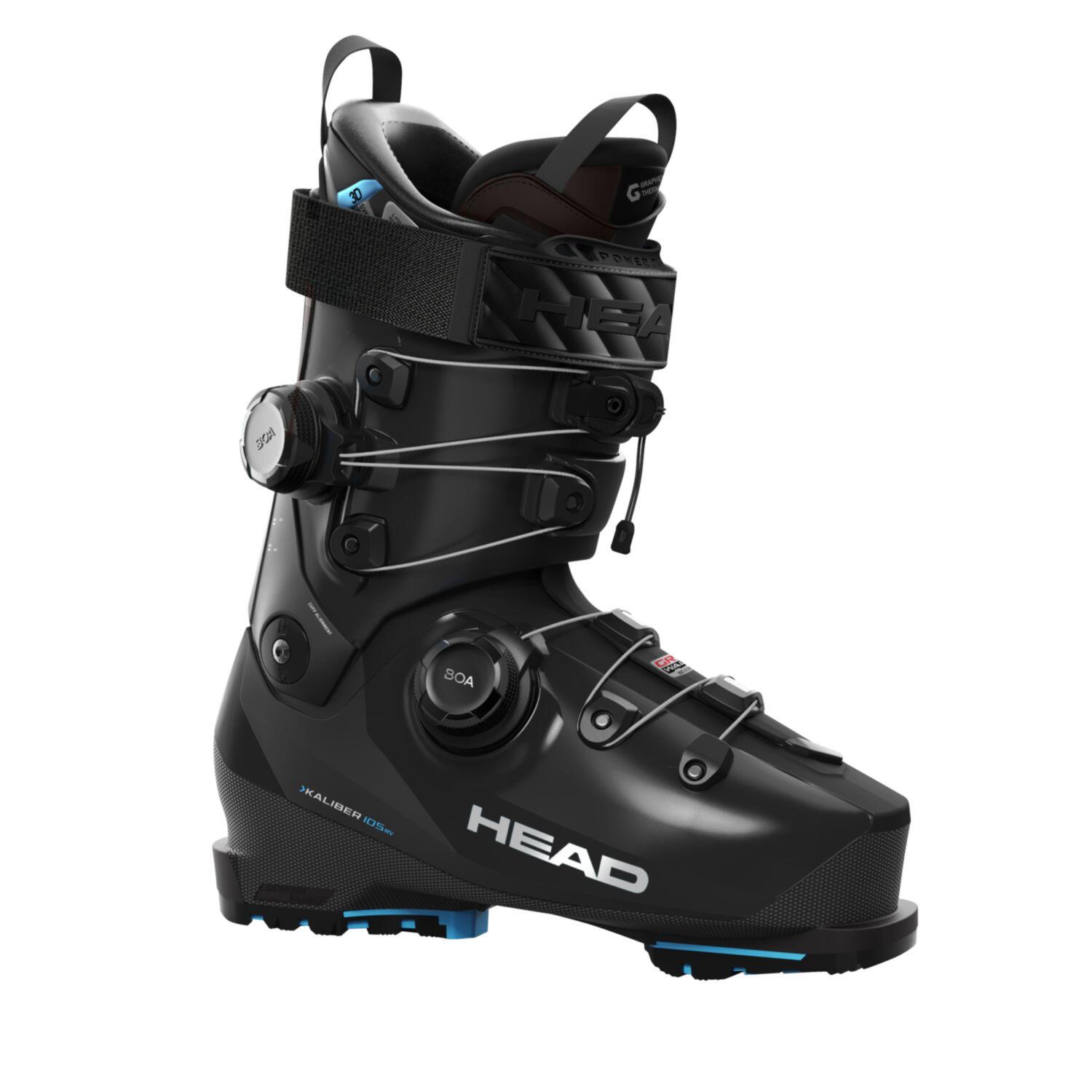 Head - Chaussures De Ski Kaliber 105 W Mv Gw Boa2 Black-turquoise Femme - Chaussures De Ski - Noir - 26,5 Cm - Decathlon