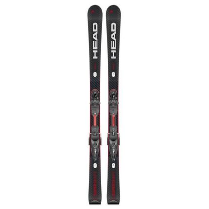 Head Supershape e-rally sw ski pack + Prd 12 gw bindungen Schwarz Mann