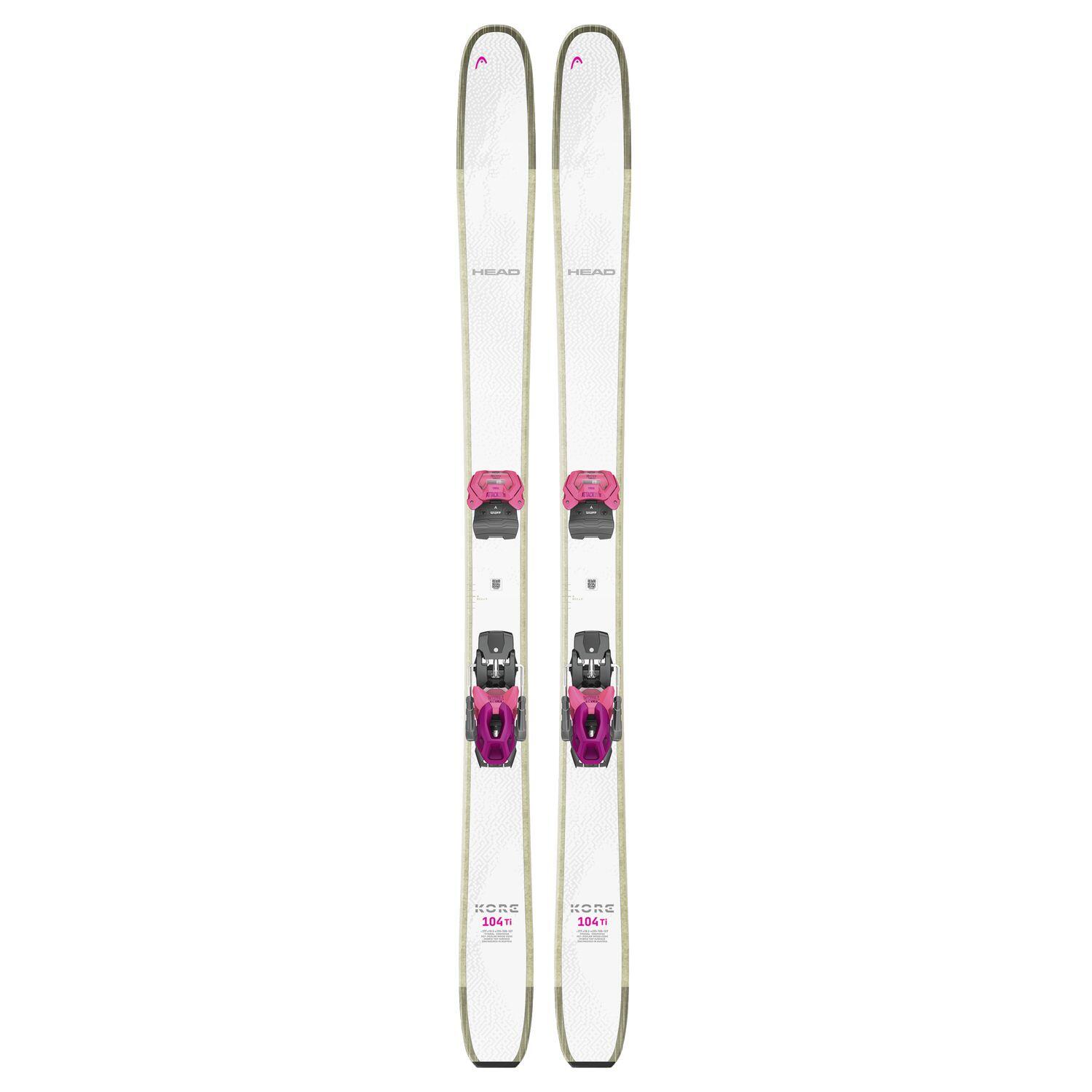 Zaino da sci Head Kore 104 ti w + attacchi Attack lyt 12 gw Donna Bianco 1/1