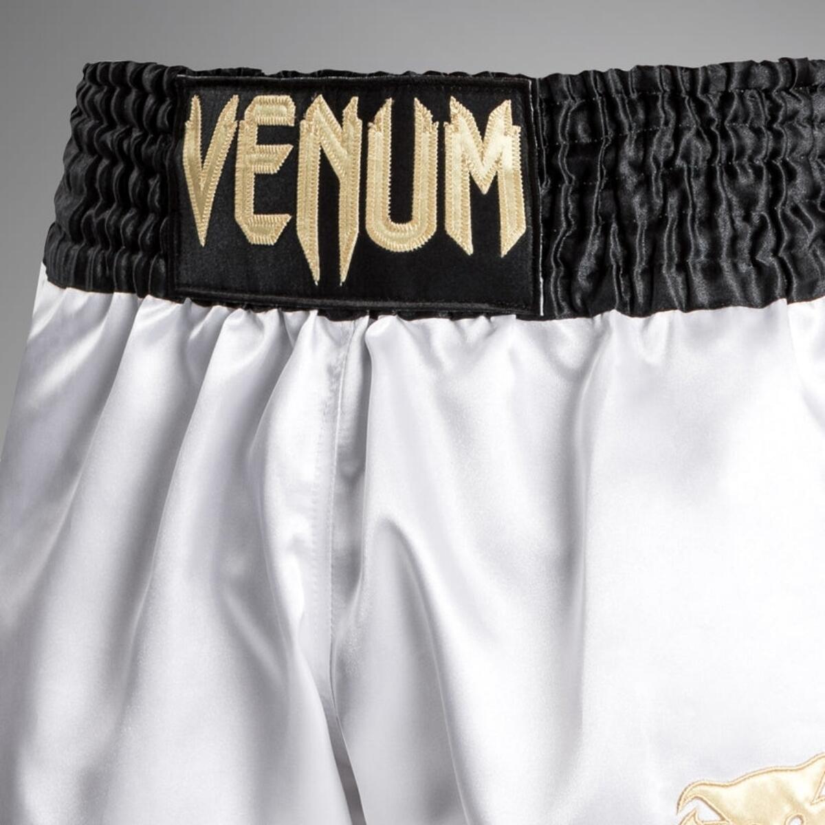 Venum Classic Muay Thai Shorts Black/White/Gold XXL 2/5