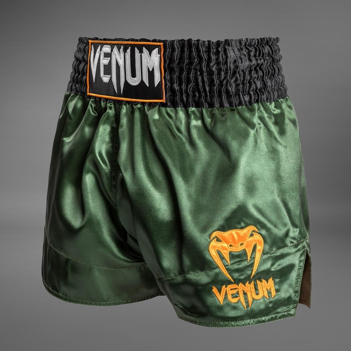 Venum Classic Muay Thai Shorts Green/Black S 3/7