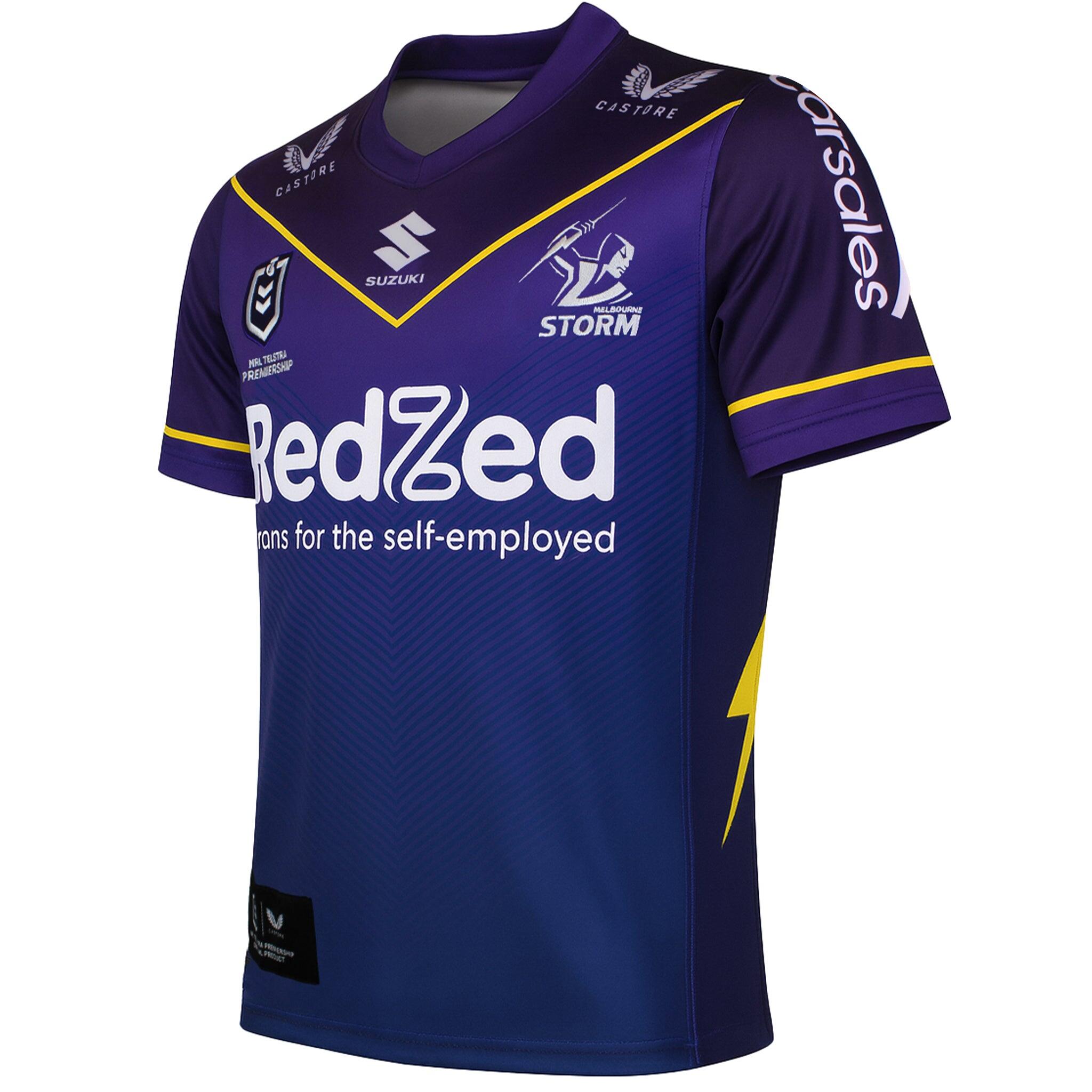 Maillot De Rugby Castore Melbourne Storm NRL - Réplique Authentique Homme - Violet