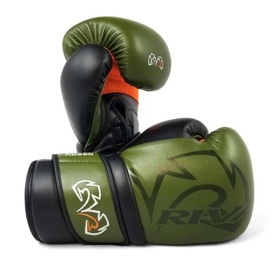 Rękawice bokserskie sparingowe Rival RS80V IMPULSE Khaki 14oz