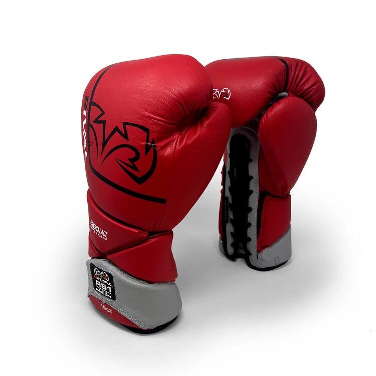 Rękawice bokserskie sparingowe Rival RS1 Pro Anniversary Czerwone 14oz 3/7