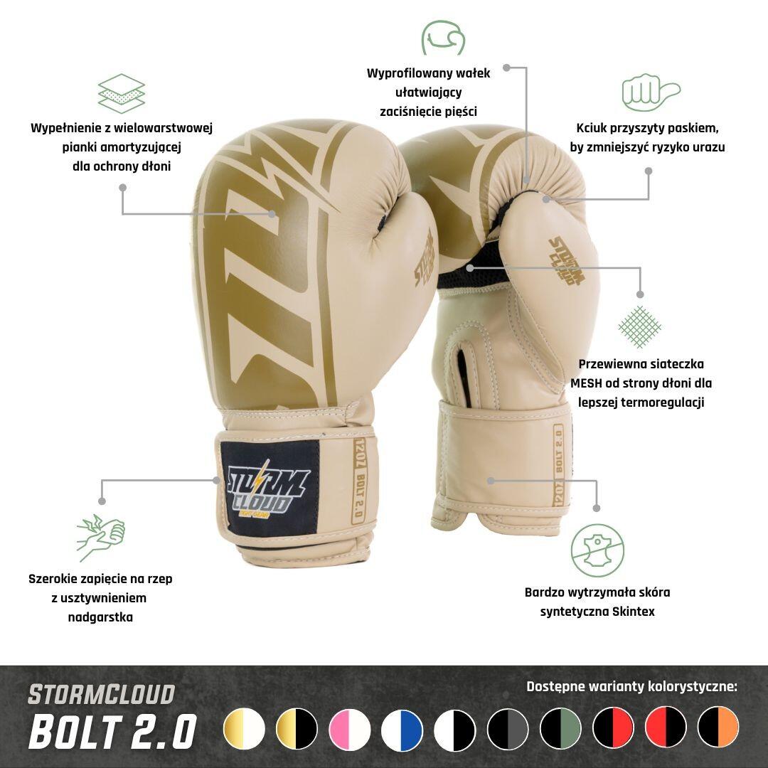 StormCloud Bolt 2.0 Sandstone bokshandschoenen 8oz 2/7
