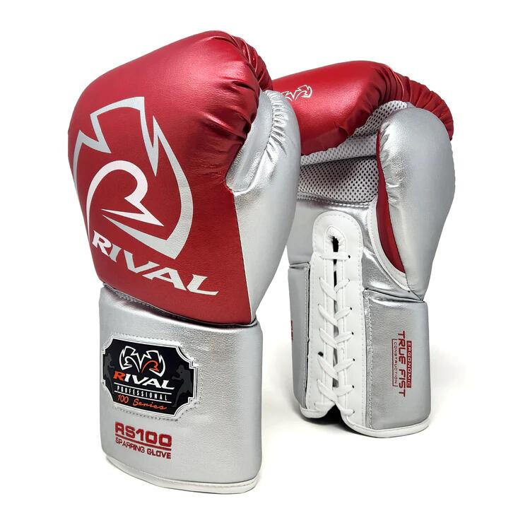 Rękawice bokserskie sparingowe Rival RS100 Czerwone 14oz 2/6
