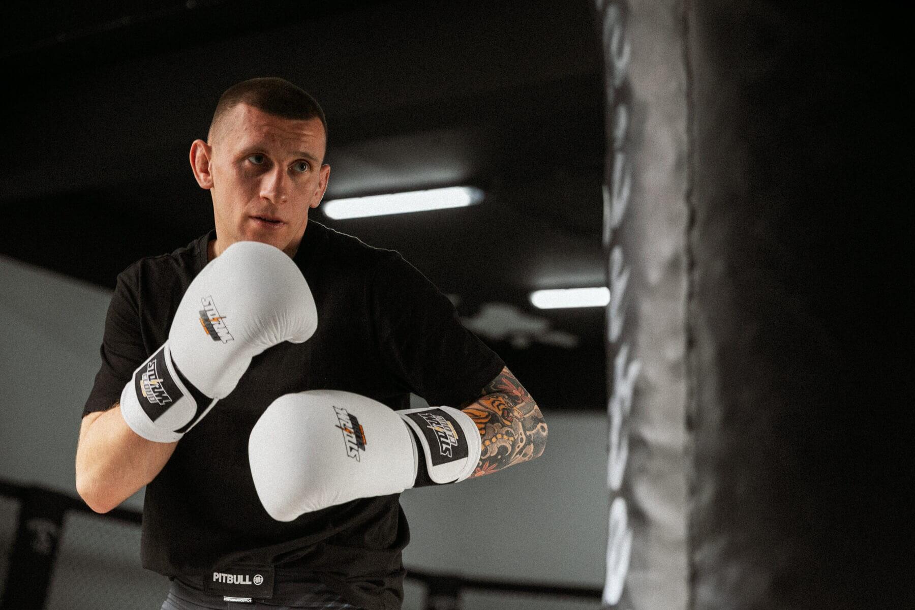 Rękawice bokserskie Boxing StormCloud Pro Białe 12oz 4/7