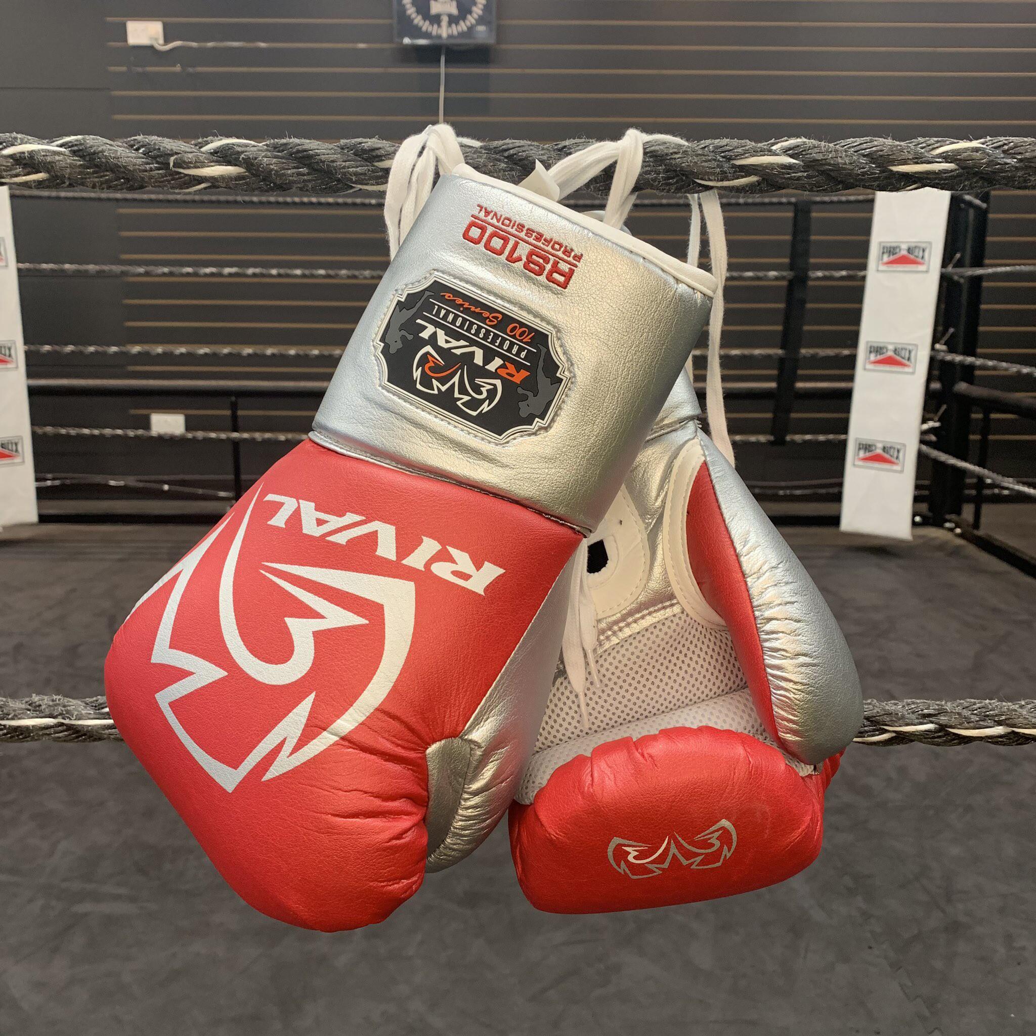 Rękawice bokserskie sparingowe Rival RS100 Czerwone 14oz 4/6