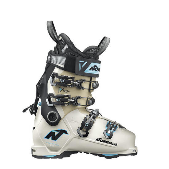 Nordica Unlimited 95 w din Scarponi da sci da donna Bianco