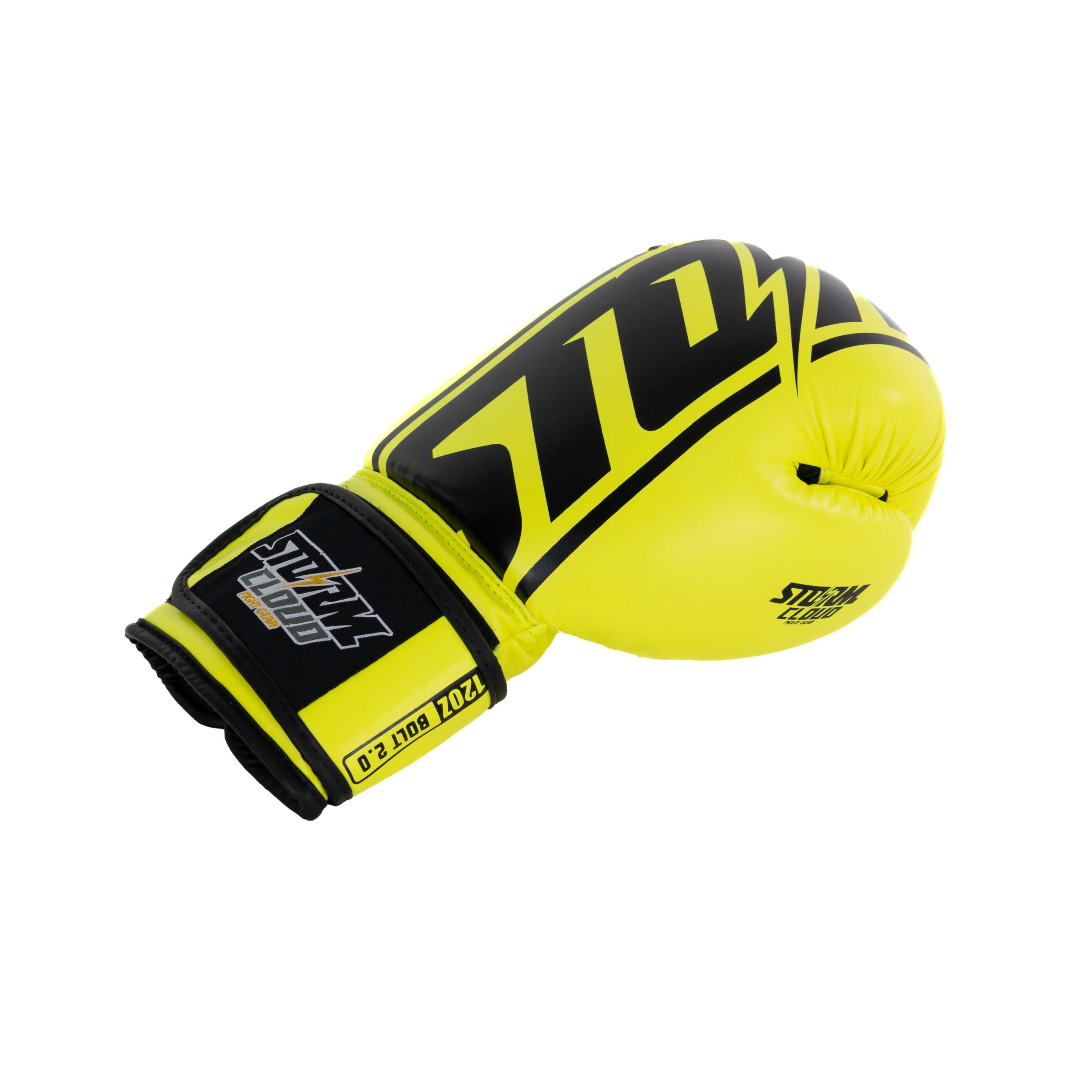 Rękawice bokserskie StormCloud Bolt 2 Neon Lime 14oz 6/7
