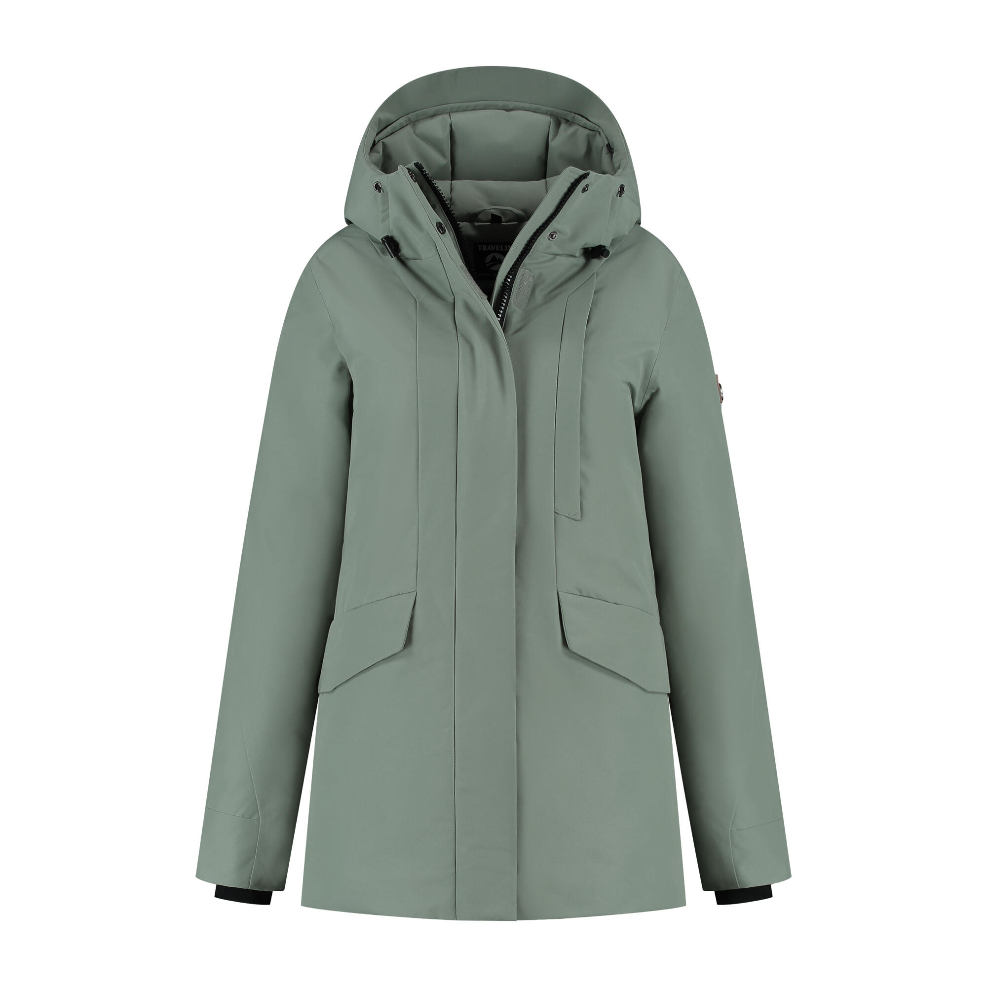 Travelin' - Lisbet Femmes - Parka - Imperméable - Vert - Parka - Vert - Decathlon