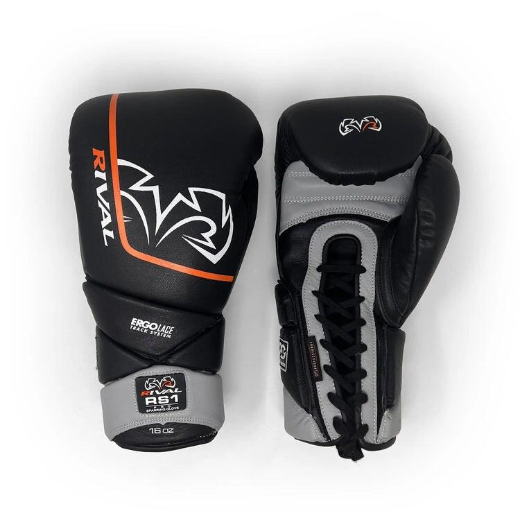 Rękawice bokserskie sparingowe Rival RS1 Pro Anniversary Czarne 14oz 2/7