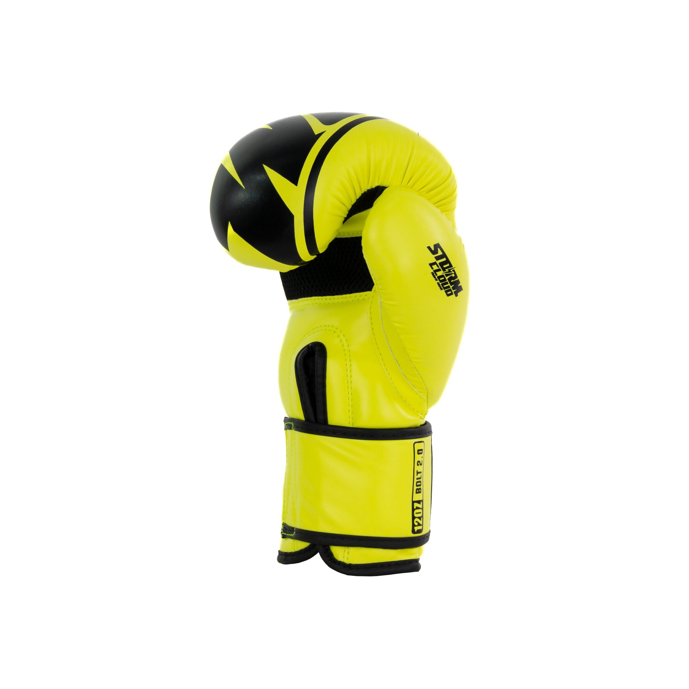 Rękawice bokserskie StormCloud Bolt 2 Neon Lime 14oz 5/7