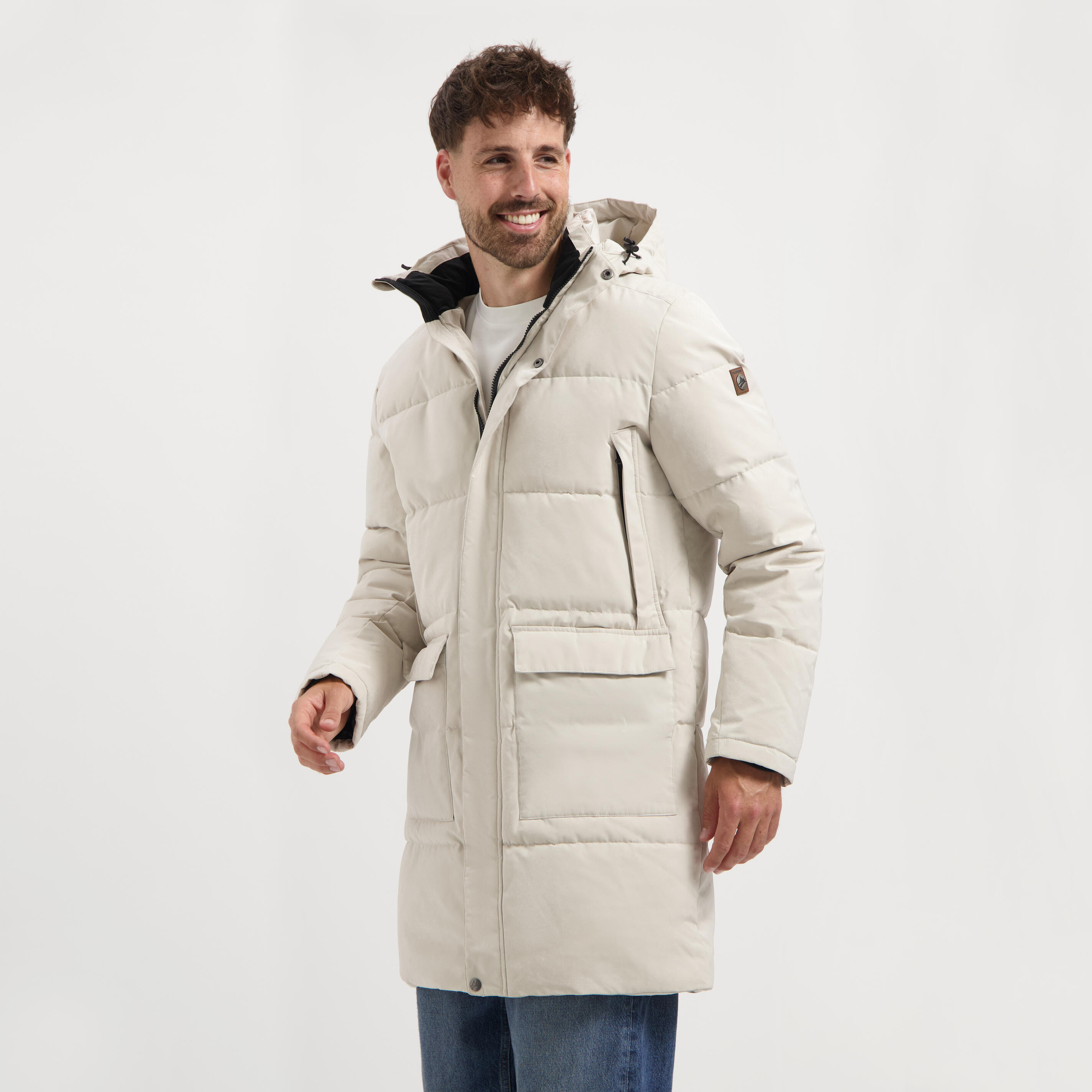 Travelin' - Ladan Homme - Doudoune - Imperméable - Sable - Doudoune Synthétique - Beige - Decathlon