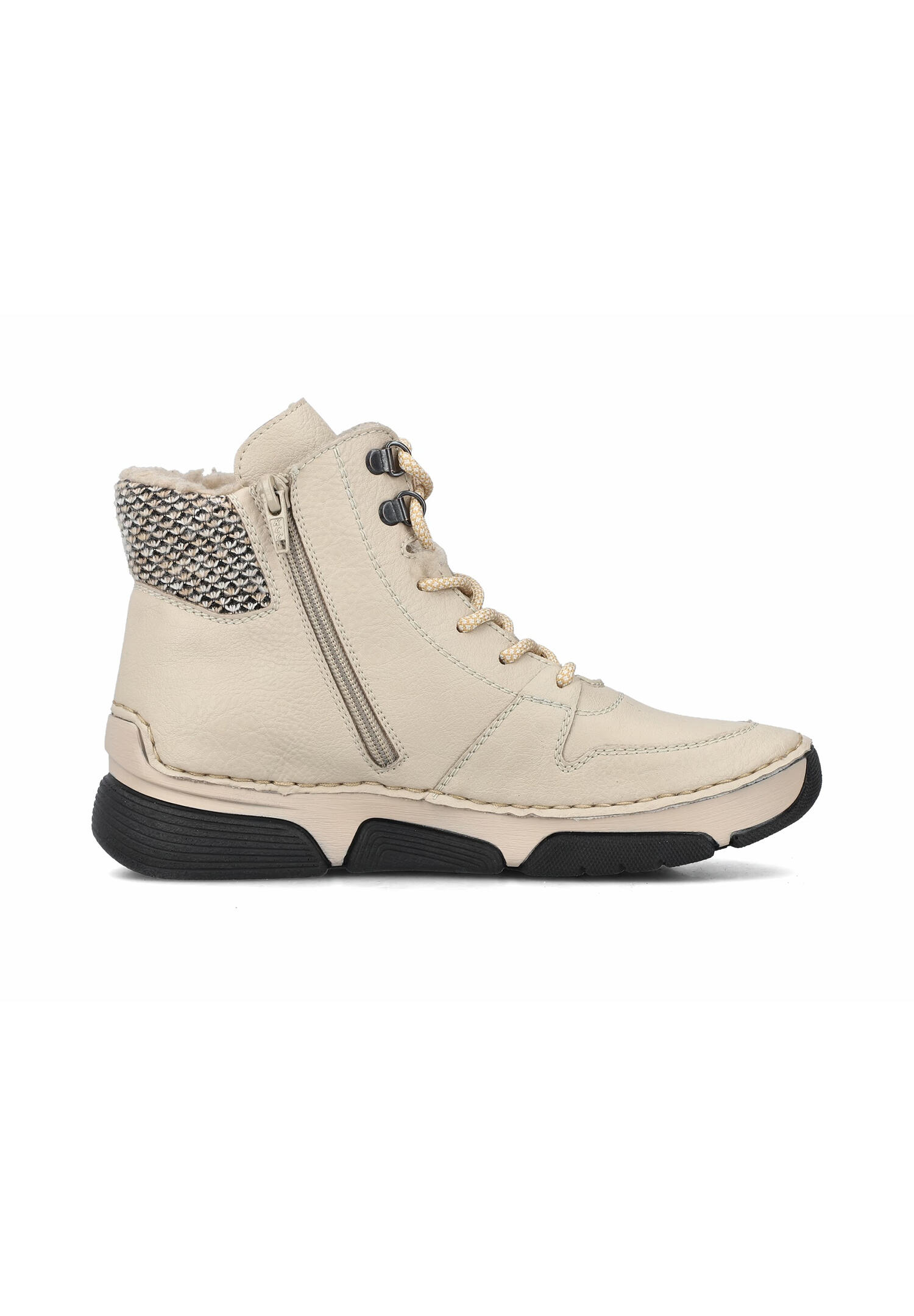 Rieker Damen Schnürstiefel warm gefüttert Stiefelette 45955-60 beige 2/5