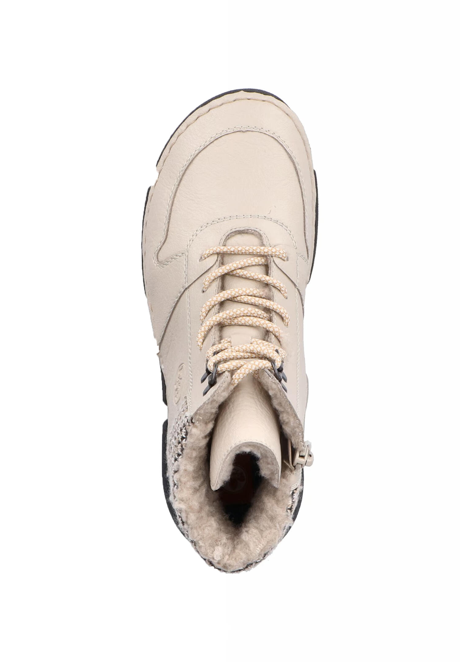 Rieker Damen Schnürstiefel warm gefüttert Stiefelette 45955-60 beige 4/5