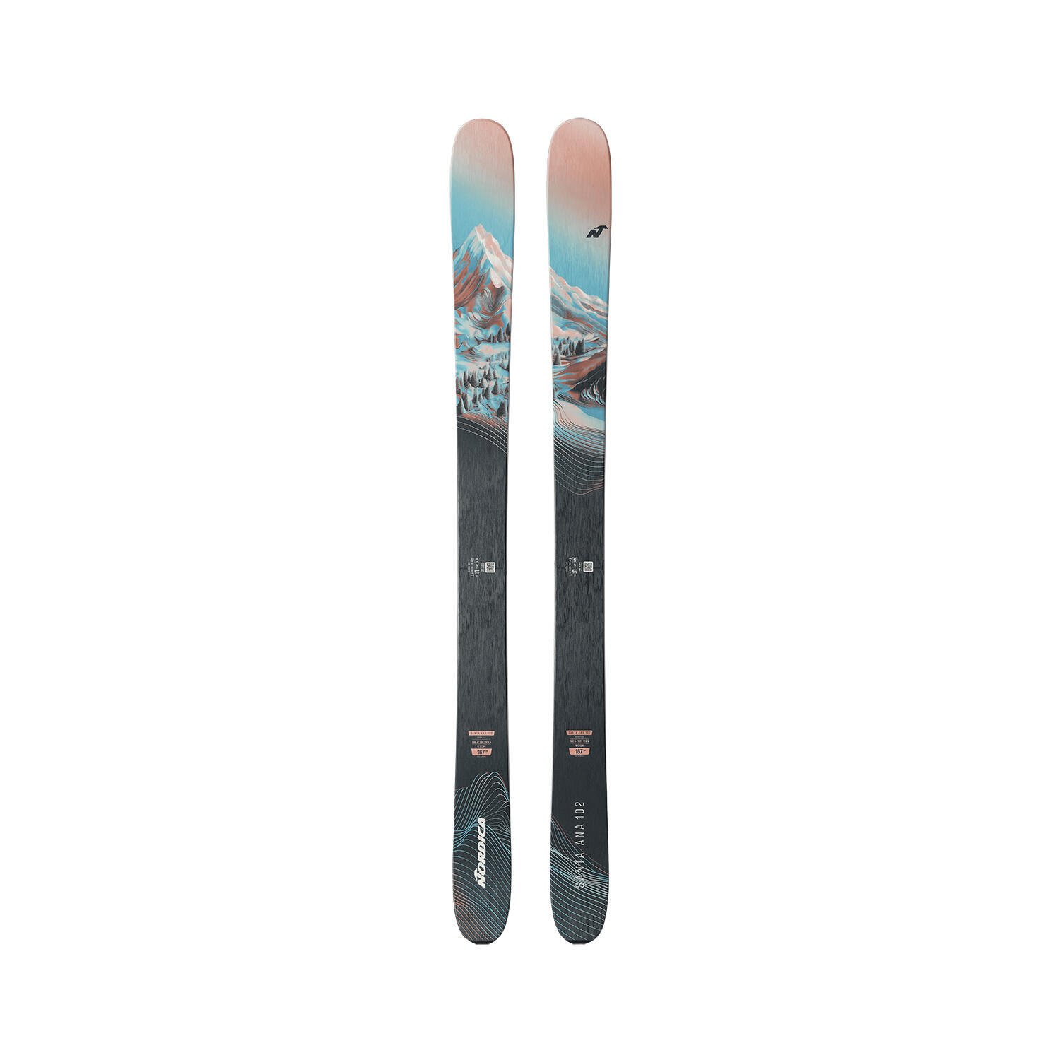 Nordica - Skis Sans Fixations Santa Ana 102 Femme - Skis - Vert - 155 Cm - Decathlon