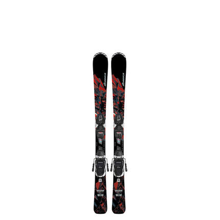 Nordica Team j r pack esquí + fijaciones J7.0 fdt Negro para chicos