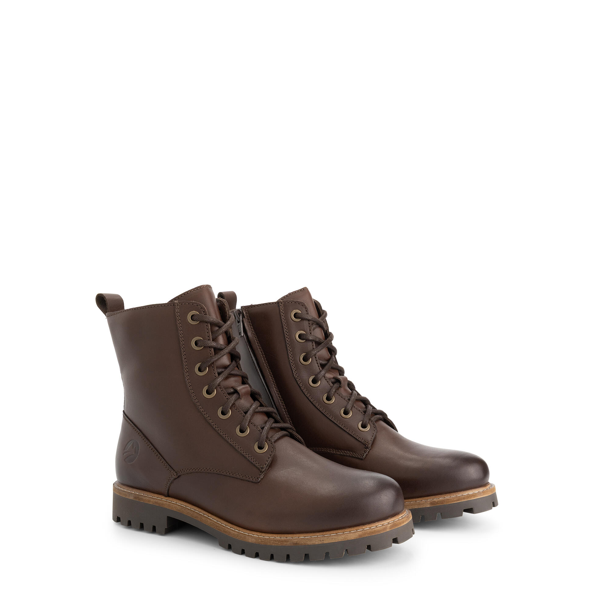 Travelin' - Norrland Homme - Bottines À Lacets - Doublure En Laine - Marron Foncé - Bottes - Marron - Decathlon