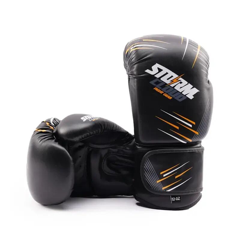 StormCloud StarFall Boxing Gloves Black/Yellow 14oz