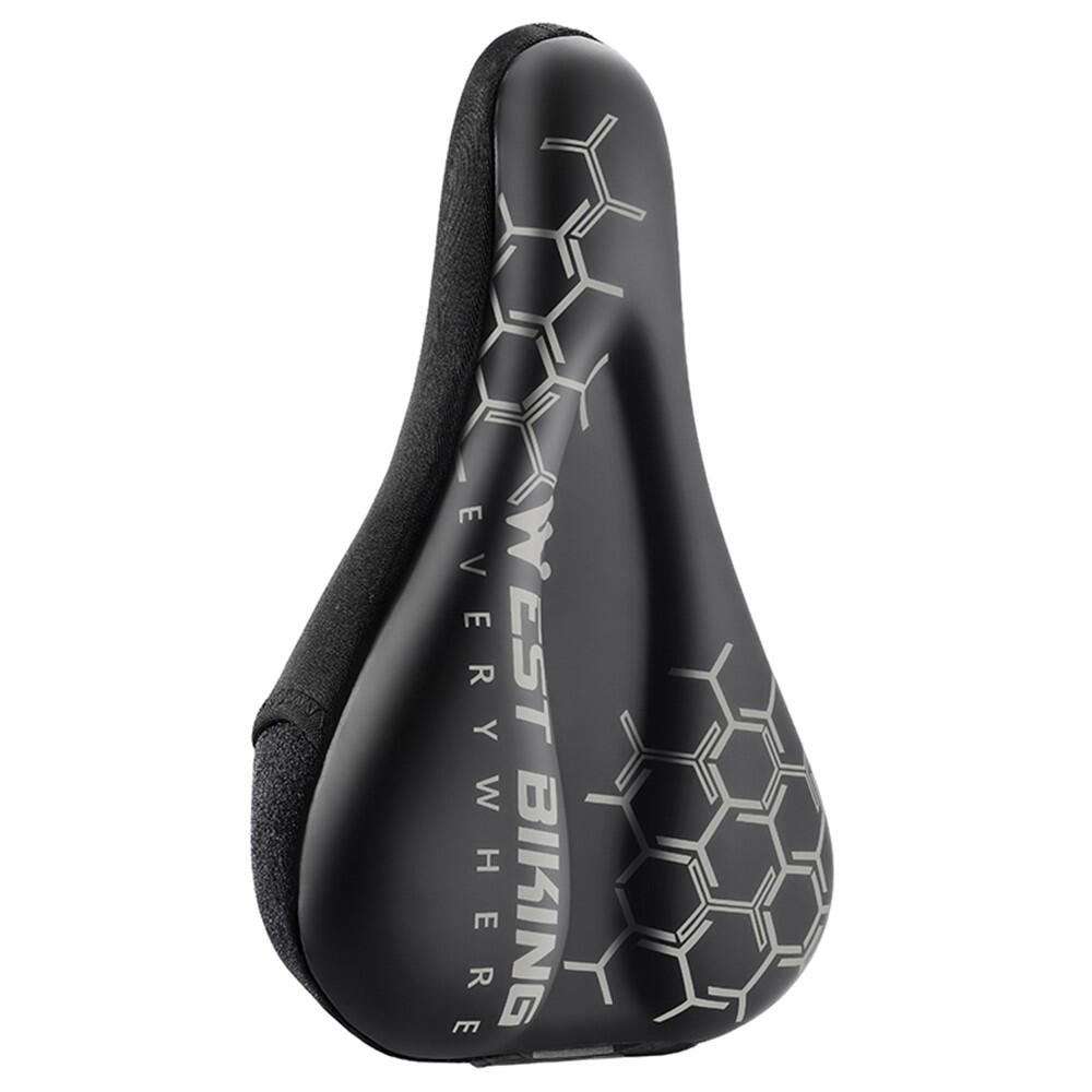 WEST BIKING Capa de selim bicicleta PU+silicone+espuma memória grossa