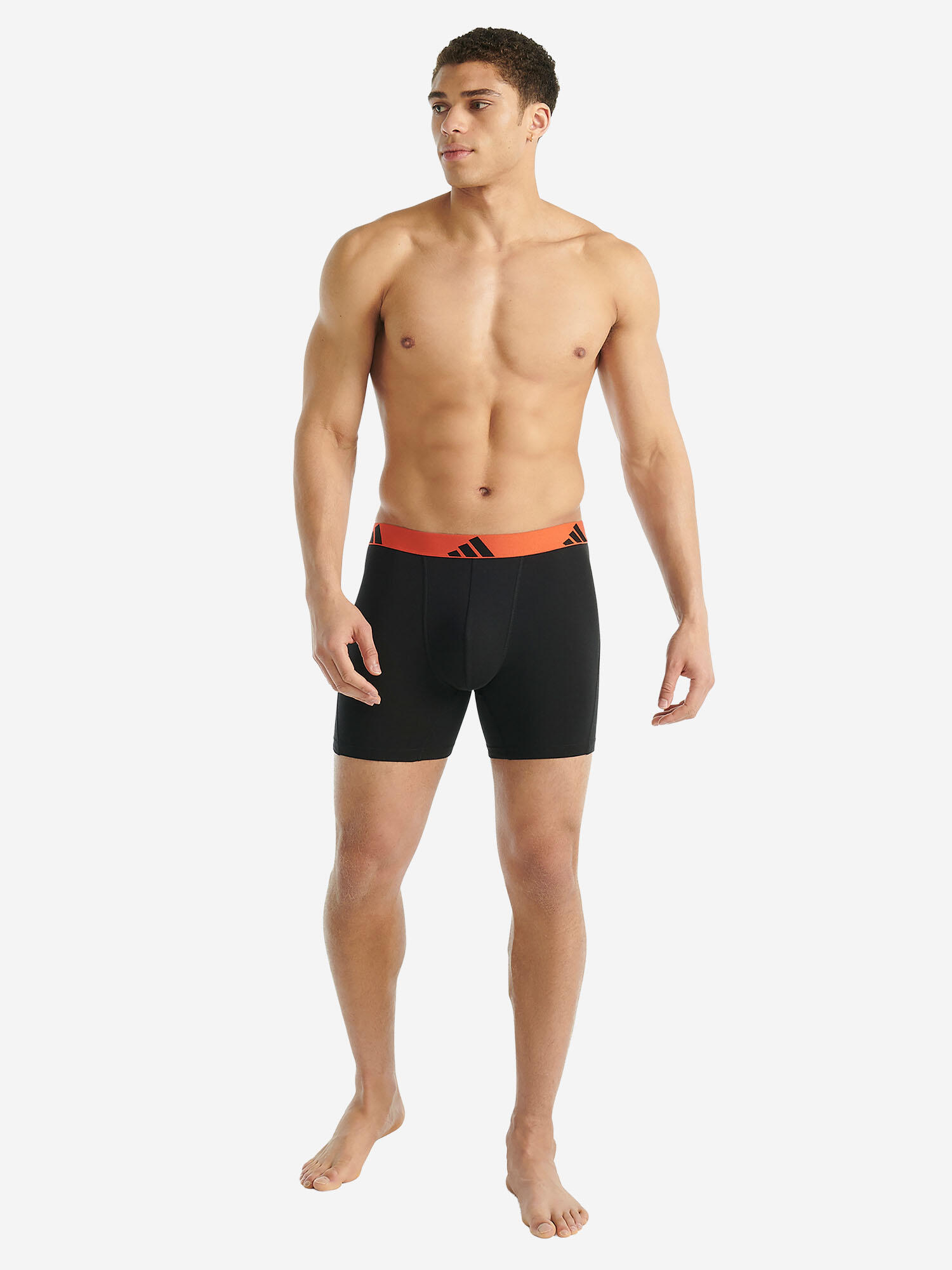 Boxer klassische Boxershorts Herren - Active Flex Cotton schwarz 6/7