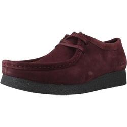 Baskets Clarks Modèle Wallabee Evo Sh Couleur Bordeaux
