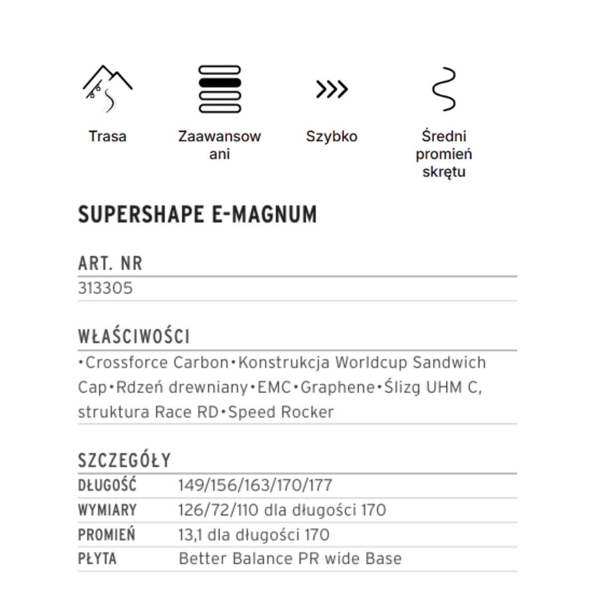 Narty HEAD Supershape e-Magnum 2/6