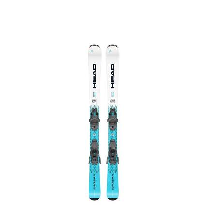 Head Supershape Team Easy Ski Pack + Bindung Jrs 4.5 gw Blau Jungen