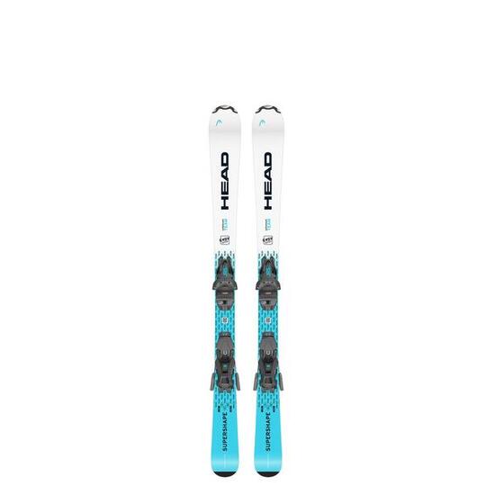 Head Supershape Team Easy Ski Pack + Bindung Jrs 4.5 gw Blau Jungen
