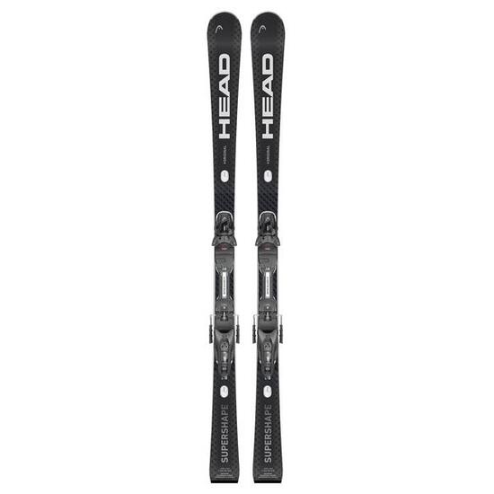 Head Supershape e-original sw ski pack + Prd 12 gw bindungen Schwarz Mann