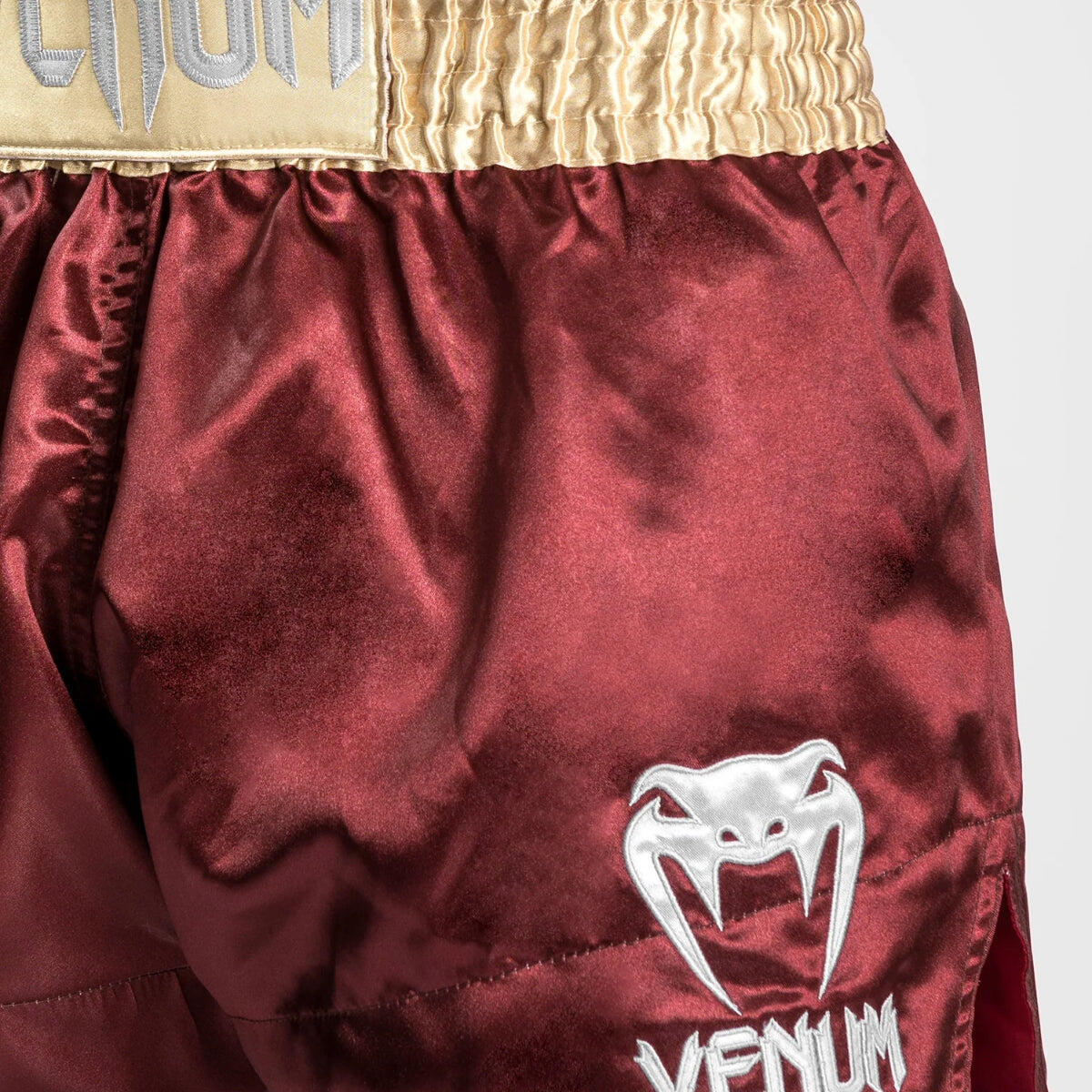 Venum Classic Muay Thai Shorts Bordeaux/Gold XXL 6/7