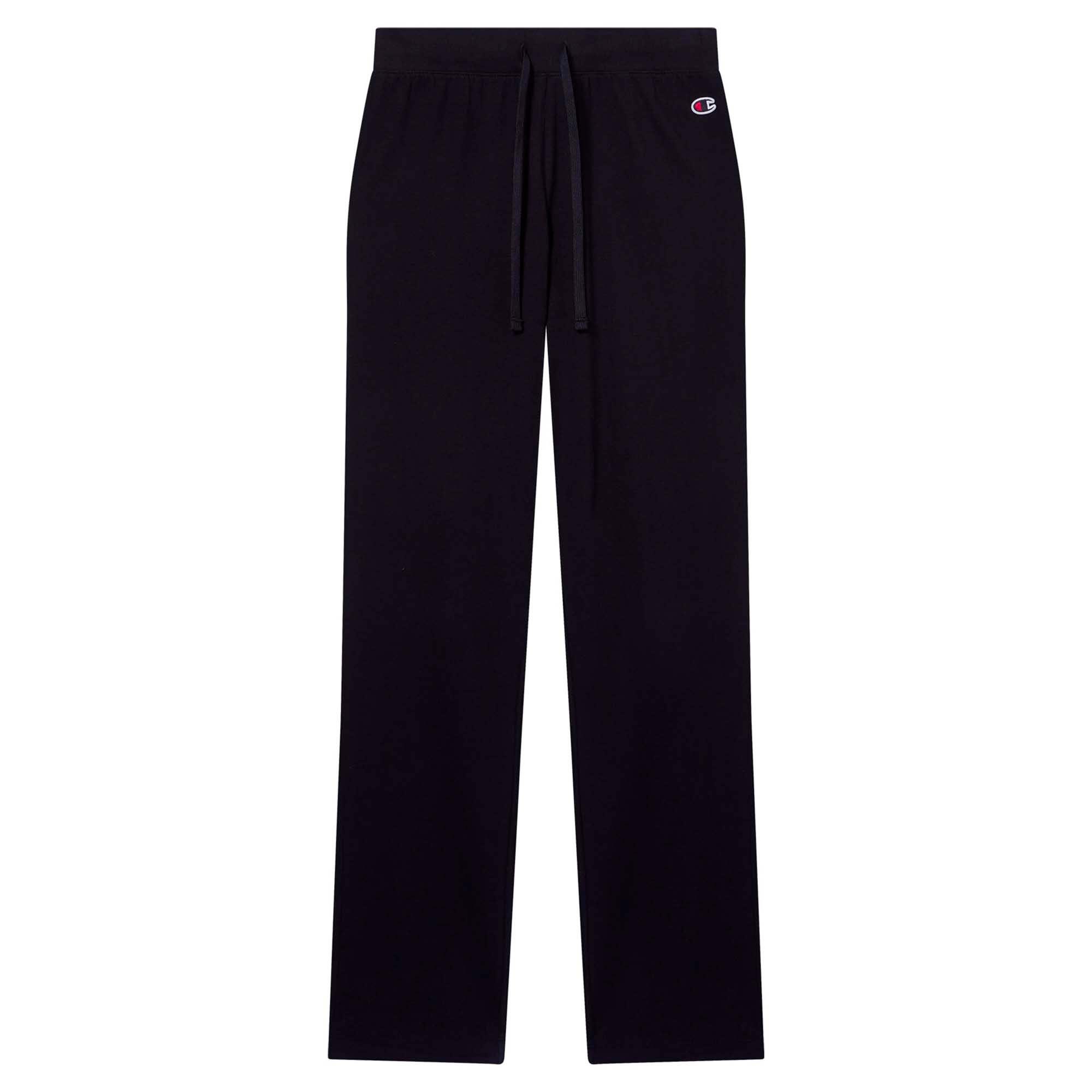 Champion - Pantalon À Ourlet Droit Champion Femme - Pantalons - Noir - Decathlon