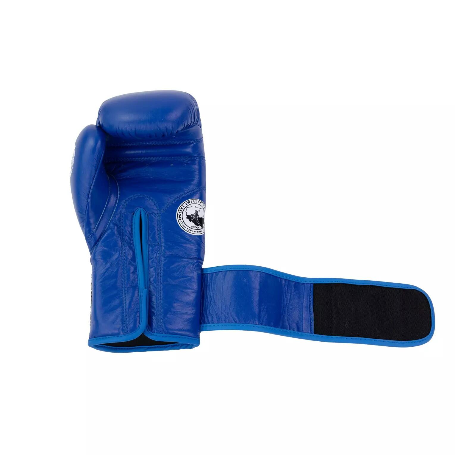 Oficjalne turniejowe rękawice bokserskie niebieskie StormCloud x PZMT 10oz 3/7