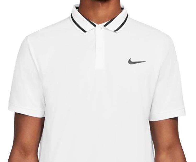 Polo Nike Dri-FIT VICTORY in Bianco e Nero per Uomo - Taglia S 2/5