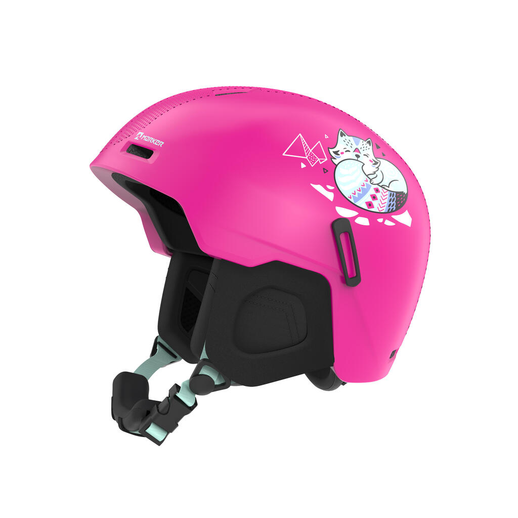 Ski/Snow Helmet Marker Bino Pink W Water Decal Girl