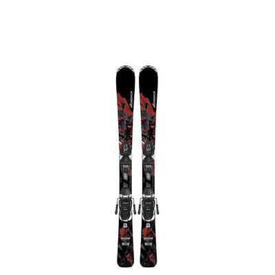 Nordica Team j r pack esquí + fijaciones J7.0 fdt Negro para chicos