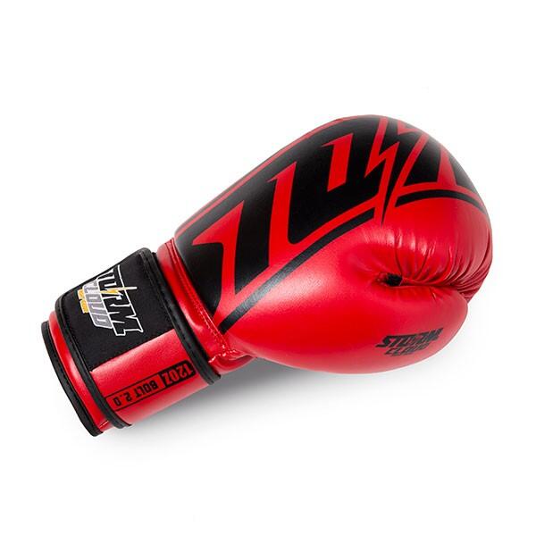 Rękawice bokserskie StormCloud Bolt 2 Czerwone 8oz 6/7