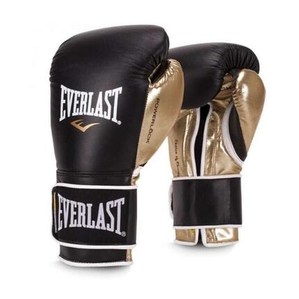 Rękawice bokserskie Everlast Powerlock PU Czarne/Złote 14oz